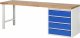 Werkbank 7609A1 | B2500xT700xH890mm | 4xSchublade-TA Werkbank 7609A1 | B2500xT700xH890mm | 4xSchublade-TA