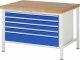 Werkbank höhenverstellbar 8368A2 | B1250xT900xH840-1040mm | 4xSchublade-TA Werkbank höhenverstellbar 8368A2 | B1250xT900xH840-1040mm | 4xSchublade-TA
