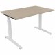 Schreibtisch Kufe Einzels. Quadrat B1200xT800xH650-850 ws/Eiche Natur Schreibtisch Kufe Einzels. Quadrat B1200xT800xH650-850 ws/Eiche Natur