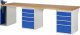 Werkbank 7510A9 | B3000xT900xH890mm | 8xSchublade-TA | 1xSSKL