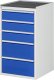 Schubladenschrank L7.4 | B580xT650xH1035mm | MT-Top-25mm | 5xSchublade-VA Schubladenschrank L7.4 | B580xT650xH1035mm | MT-Top-25mm | 5xSchublade-VA