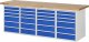 Werkbank 7515A5 | B2500xT700xH890mm | 24xSchublade-VA