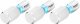 HAZET Bit 2204N-8/3 ∙ 1/4 Zoll (6,3 mm) Sechskant massiv ∙ Innen Sechskant Profil ∙ 3-teilig ∙ SW 8 mm