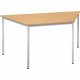 Trapeztisch 1.600/800x690mm Gestell alusilber Platte buche Trapeztisch 1.600/800x690mm Gestell alusilber Platte buche