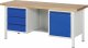 Werkbank 8555I2 | B2000xT700xH840-1040mm | 3xSchublade-TA | 1xTür Werkbank 8555I2 | B2000xT700xH840-1040mm | 3xSchublade-TA | 1xTür