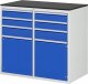 Schubladenschrank LL7.2.2 | B1145xT650xH1030mm | M-Top-22mm | 6xSchublade-TA | 2xTür