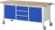Fahrbare Werkbank 8569 | B2000xT700xH880mm | 3xSchublade-TA | 2xTüren