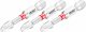 HAZET Bit 2215NSLG-PH2/3 ∙ 1/4 Zoll (6,3 mm) Sechskant massiv ∙ Kreuzschlitz Profil PH ∙ 3-teilig ∙ SW PH2
