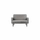 Paperflow Sofa LISBOA LC2PV.01.02 2Sitzer Samt sw/gr Paperflow Sofa LISBOA LC2PV.01.02 2Sitzer Samt sw/gr