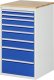 Schubladenschrank L7.11 | B580xT650xH1035mm | B-Top-25mm | 8xSchublade-TA