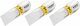 HAZET Bit 2208N-10/3 ∙ 1/4 Zoll (6,3 mm) Sechskant massiv ∙ Schlitz Profil ∙ 3-teilig ∙ SW 1,2 x 6,5 mm