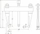 HAZET Schnellspann-Abzieher ∙ 2-armig 1750-14 ∙ Spannbereich: 135 mm