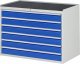 Schubladenschrank XXL5.16 | B1145xT650xH825mm | MT-Top-25mm | 6xSchublade-VA Schubladenschrank XXL5.16 | B1145xT650xH825mm | MT-Top-25mm | 6xSchublade-VA