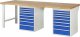 Werkbank 7519A8 | B2500xT900xH890mm | 16xSchublade-TA Werkbank 7519A8 | B2500xT900xH890mm | 16xSchublade-TA