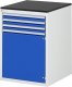 Schubladenschrank L5.6 | B580xT650xH820mm | M-Top-22mm | 3xSchublade-TA | 1xTür