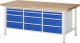 Werkbank höhenverstellbar 8580A2 | B2000xT900xH840-1040mm | 12xSchublade-TA Werkbank höhenverstellbar 8580A2 | B2000xT900xH840-1040mm | 12xSchublade-TA