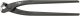 Rabitz- oder Monierzange L.280mm Kopf poliert Griffe schwarz lackiert Rabitz- oder Monierzange L.280mm Kopf poliert Griffe schwarz lackiert