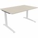 Schreibtisch Kufe Einzels. Quadrat B1400xT700xH650-850 ws/Lichtgrau Schreibtisch Kufe Einzels. Quadrat B1400xT700xH650-850 ws/Lichtgrau