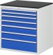 Schubladenschrank XL5.0 | B770xT650xH820mm | M-Top-22mm | 7xSchublade-TA Schubladenschrank XL5.0 | B770xT650xH820mm | M-Top-22mm | 7xSchublade-TA