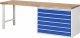 Werkbank 7716A1 | B2500xT700xH890mm | 6xSchublade-VA Werkbank 7716A1 | B2500xT700xH890mm | 6xSchublade-VA