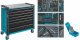 HAZET Werkstattwagen Assistent 179NXXL ∙ Sortiment 179NXXL-7/340 ∙ 340-teilig ∙ Schubladen | flach: 5× 81 x 870 x 398 mm ∙ Schubl