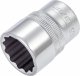 HAZET Steckschlüsseleinsatz 900AZ-13/16 ∙ 1/2 Zoll (12,5 mm) Vierkant hohl ∙ Außen Doppelsechskant-Tractionsprofil ∙ SW 13⁄16″