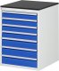 Schubladenschrank L5.17 | B580xT650xH820mm | M-Top-22mm | 7xSchublade-VA Schubladenschrank L5.17 | B580xT650xH820mm | M-Top-22mm | 7xSchublade-VA