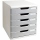 Exacompta Schubladenbox Modulo 301041D A4+ 5Schübe lgr/s.gr Exacompta Schubladenbox Modulo 301041D A4+ 5Schübe lgr/s.gr