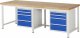 Werkbank höhenverstellbar 8161A1 | B2500xT900xH840-1040mm | 8xSchublade-VA Werkbank höhenverstellbar 8161A1 | B2500xT900xH840-1040mm | 8xSchublade-VA