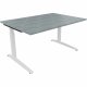 Schreibtisch Kufe Einzels. Quadrat B1400xT1000xH650-850 ws/Beton hell Schreibtisch Kufe Einzels. Quadrat B1400xT1000xH650-850 ws/Beton hell