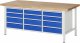 Werkbank höhenverstellbar 8579A2 | B2000xT900xH840-1040mm | 12xSchublade-VA Werkbank höhenverstellbar 8579A2 | B2000xT900xH840-1040mm | 12xSchublade-VA