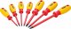 VIGOR VDE Schraubendreher Satz ∙ V2027 ∙ Kreuzschlitz Profil PH | Schlitz Profil ∙ 7-teilig ∙ 0,5 x 3 – 1,2 x 6,5 · PH0 – PH2 ∙ A