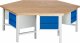 Gruppenwerkbank 425I | B2700xT2340xH840mm | 6x2Schublade-TA