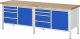 Werkbank höhenverstellbar 8470A2 | B2500xT700xH840-1040mm | 8xSchublade-TA | 2xTür Werkbank höhenverstellbar 8470A2 | B2500xT700xH840-1040mm | 8xSchublade-TA | 2xTür