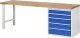Werkbank 7613A1 | B2500xT700xH890mm | 5xSchublade-VA