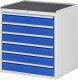 Schubladenschrank XL5.16 | B770xT650xH825mm | MT-Top-25mm | 6xSchublade-VA Schubladenschrank XL5.16 | B770xT650xH825mm | MT-Top-25mm | 6xSchublade-VA