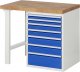 Werkbank 7517A1 | B1000xT700xH890mm | 7xSchublade-TA