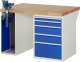 Werkbank 7511A2 | B1250xT900xH890mm | 5xSchublade-TA | 1xSSKL