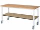 Fahrbarer Arbeitstisch (HV) Tom - KM-01 | B2000xT800xH910-1230mm | B-Platte-25mm Fahrbarer Arbeitstisch (HV) Tom - KM-01 | B2000xT800xH910-1230mm | B-Platte-25mm