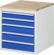 Schubladenschrank L3.20 | B580xT650xH645mm | B-Top-25mm | 5xSchublade-TA