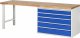 Werkbank 7713A1 | B2500xT700xH840mm | 5xSchublade-VA Werkbank 7713A1 | B2500xT700xH840mm | 5xSchublade-VA