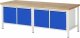 Werkbank höhenverstellbar 8465A2 | B2500xT900xH840-1040mm | 4xTür Werkbank höhenverstellbar 8465A2 | B2500xT900xH840-1040mm | 4xTür