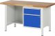 Werkbank höhenverstellbar 8455A2 | B1500xT700xH840-1040mm | 1xSchublade-VA | 1xTür Werkbank höhenverstellbar 8455A2 | B1500xT700xH840-1040mm | 1xSchublade-VA | 1xTür