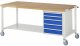 Fahrbare Werkbank 8171 | B2000xT900xH880mm | 5xSchublade-VA Fahrbare Werkbank 8171 | B2000xT900xH880mm | 5xSchublade-VA