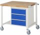 Fahrbare Werkbank 8157 | B1000xT900xH880mm | 3xSchublade-TA Fahrbare Werkbank 8157 | B1000xT900xH880mm | 3xSchublade-TA