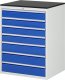 Schubladenschrank XL7.10 | B770xT650xH1030mm | M-Top-22mm | 7xSchublade-TA Schubladenschrank XL7.10 | B770xT650xH1030mm | M-Top-22mm | 7xSchublade-TA