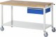 Fahrbare Werkbank 8001 | B1500xT700xH880mm | Ablageboden-MT | 1xSchublade-TA