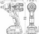 HAZET Akku Schlagschrauber Satz ∙ 18 Volt 9212SPC-1/4 ∙ Lösemoment maximal [Nm]: 260 Nm ∙ 1/2 Zoll (12,5 mm) Vierkant massiv ∙ 4