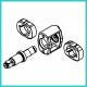 HAZET Schlagschrauber 9013M ∙ Lösemoment maximal [Nm]: 1890 Nm ∙ 3/4 Zoll (20 mm) Vierkant massiv ∙ Hochleistungs-Doppelhammer-S