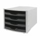 Soennecken Schubladenbox 1552 4offene Schübe schwarz Soennecken Schubladenbox 1552 4offene Schübe schwarz